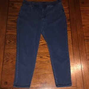 Women's Blue Capri Jeggings Size L (12-14)